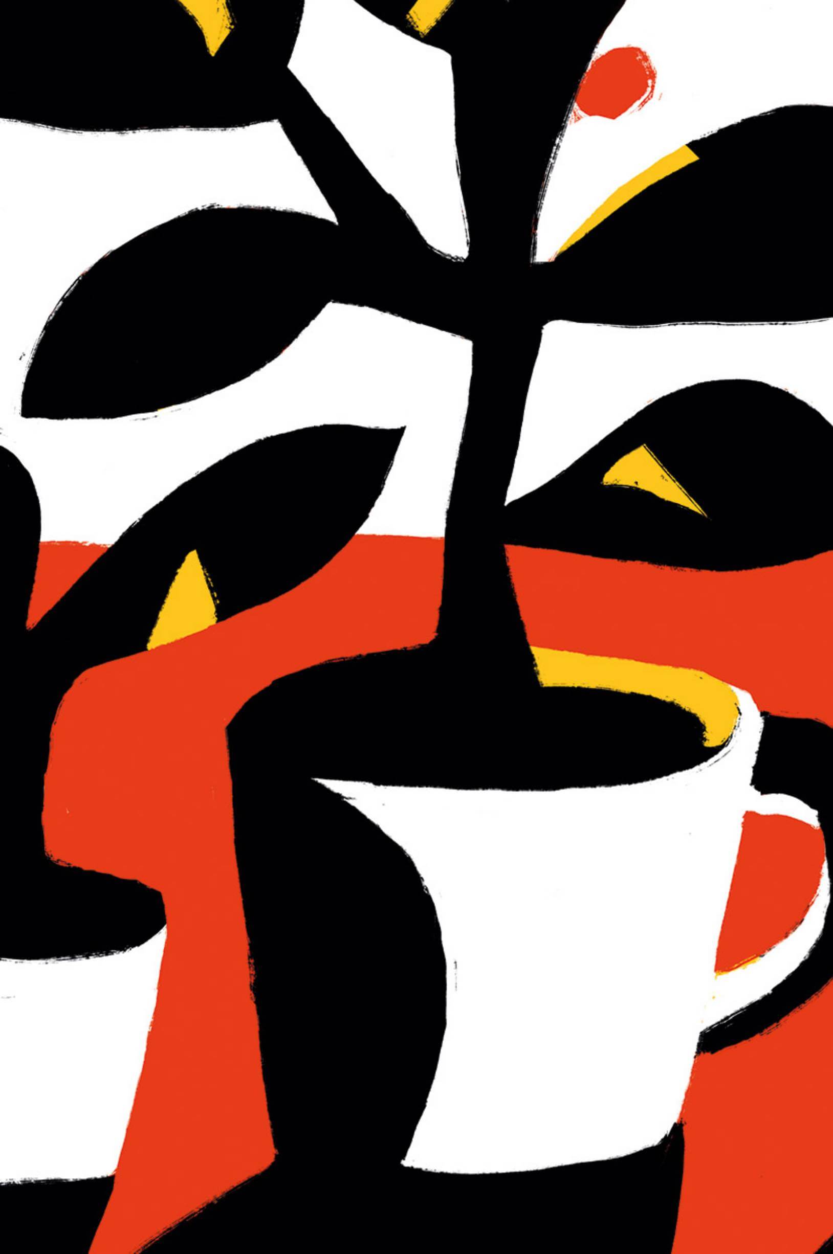 Illustration of plant and coffee