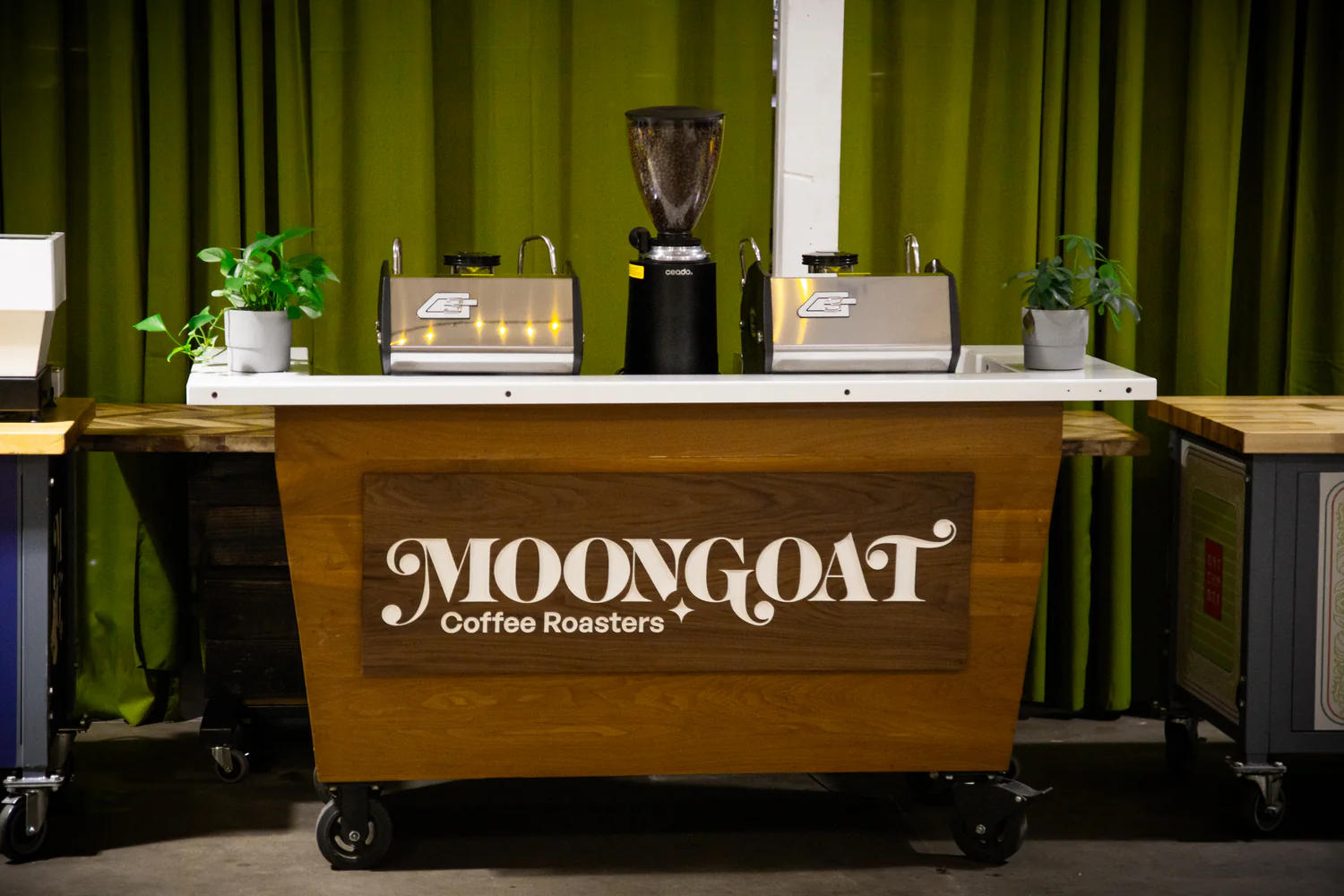 Moongoat coffee roasters coffee cart