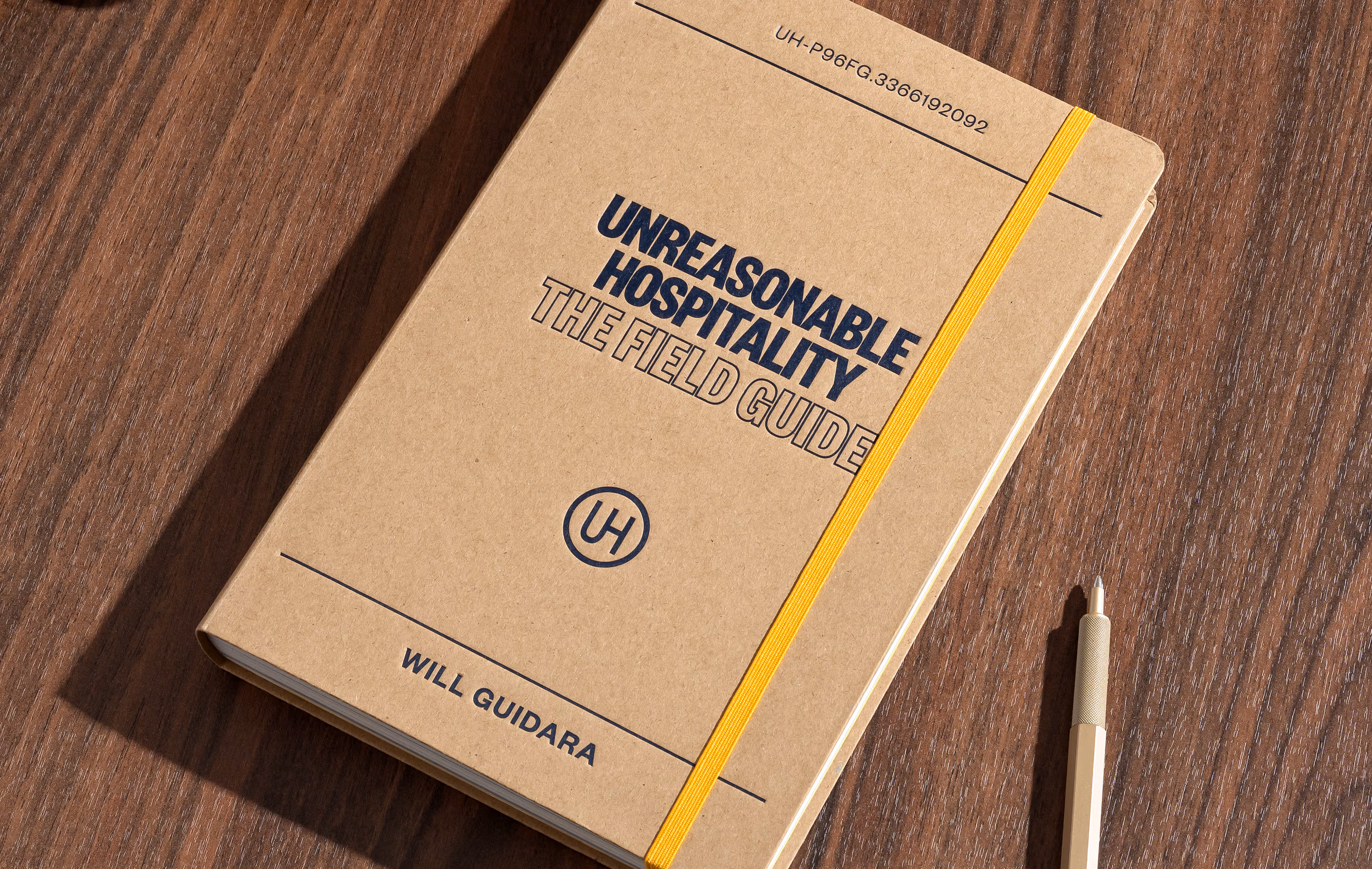 a photo of the cover of the book unreasonable hospitality, the field guide. it is a brown kraft paper cover