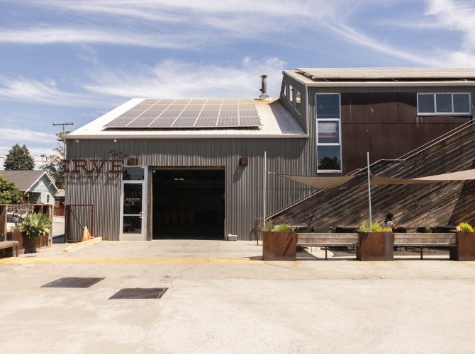Verce Coffee roasters building in Santa Cruz